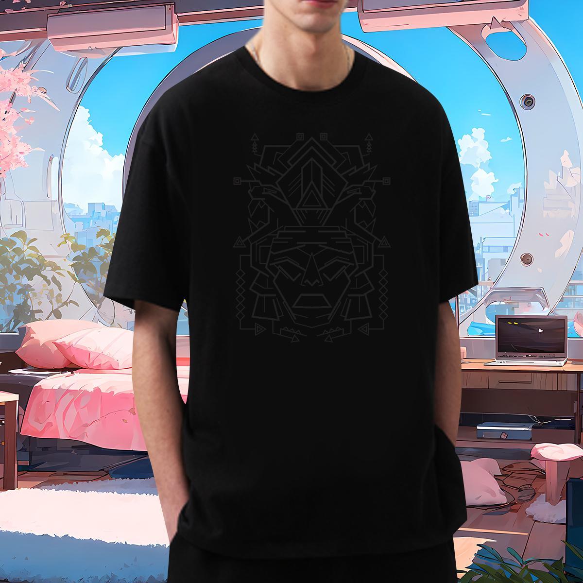 T Shirt For Man 230g Pure Cotton handpainted Home Outdoor O Neck Short Sleeves DIY Anime Tshirt for Man Woman 2024 Popular Tshirts