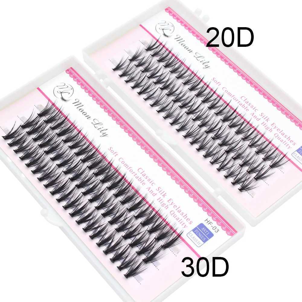 60 bundles of luxurious thick clustered eyelashes extended 3D Russian scroll graffiti fake 20D 30D mink eyelashes Bunche Cilias W240803