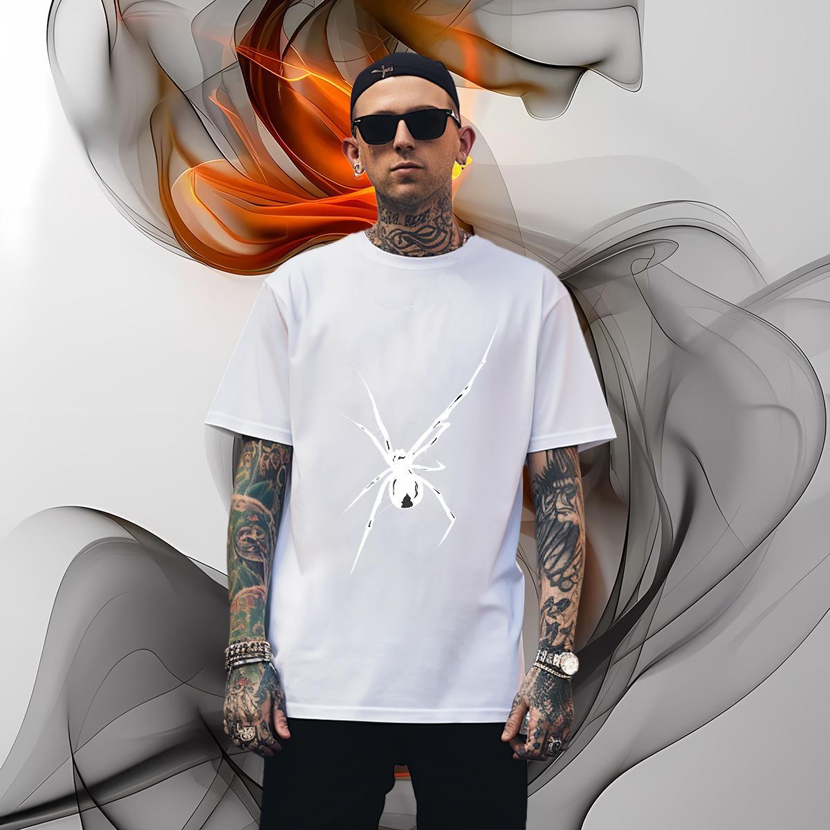 T shirt 100% Cotton 230g High Street Hip Hop Short Sleeve Soft Floral Print Tshirt for Man Woman Fashion Cool Design Tee Shirt