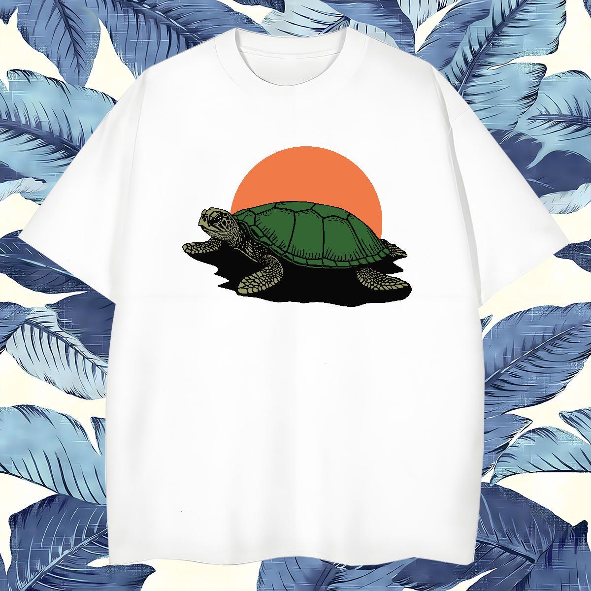 Fashion Designer T Shirt For Man 230g Cotton tortoise Street Wear Tops Shirt Breathable High Quality Men Tshirts Customized Print