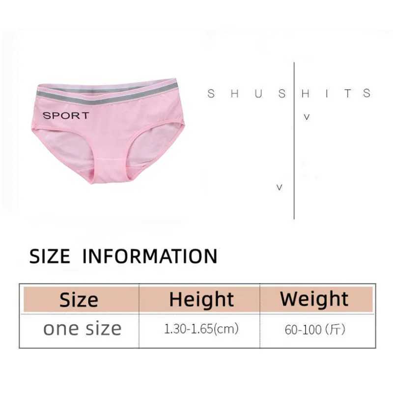 3 pieces/batch of girls underwear cotton 8-12-14 years old sports letter breathable underwear Pupils FYFP87W240715