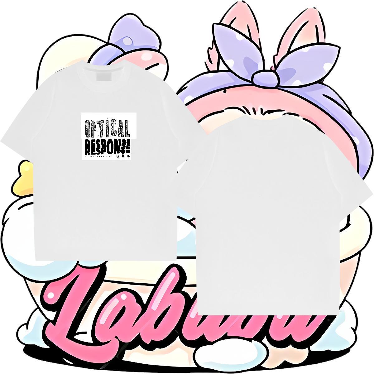 Cool Couples T Shirts 230g Pure Cotton Anime Printing Street letter DIY Printed Breathable Short Sleeve 2024 Designer T shirt Clothes