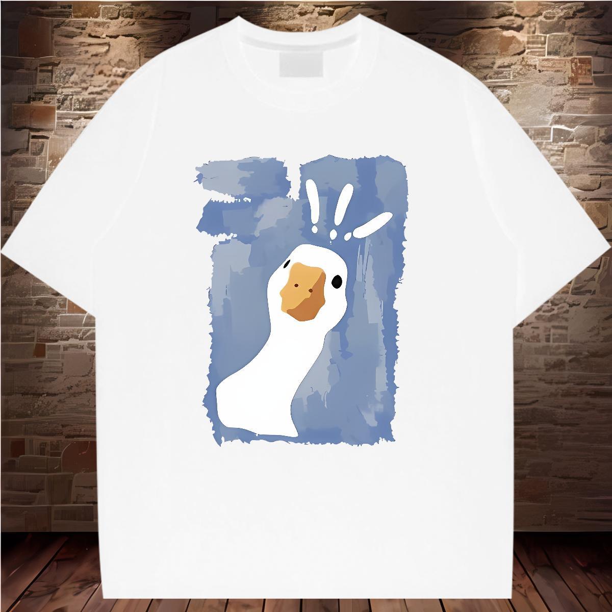 Designer Nice T-Shirts Crew Neck Breathable Woman Tshirt Graphic duck Casual 230g 100% Cotton TOP Quality Tops Shirt