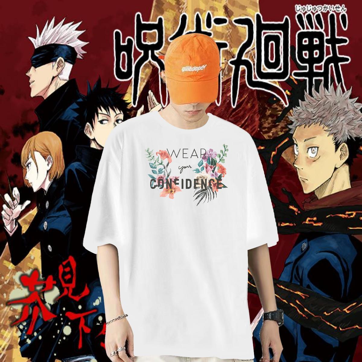 Customized T-Shirts for Men 100% Cotton 230g flower Street Tees Shirts O-Neck Short Sleeve Designer Tshirt for Man Woman Custom Anime