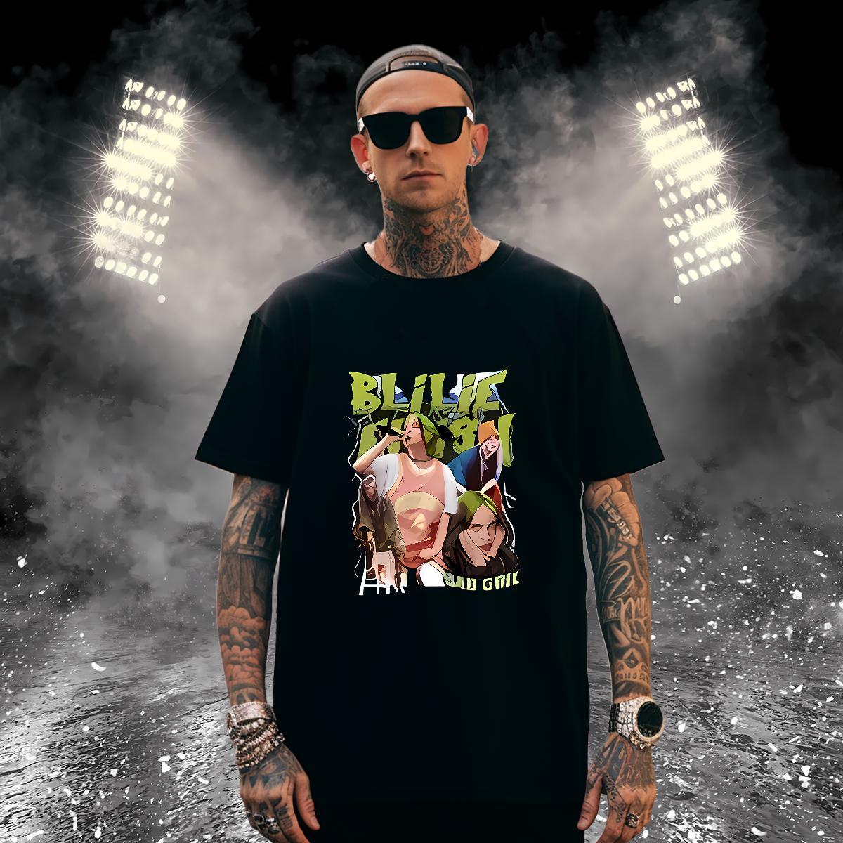 Men T Shirts 230g Pure Cotton character Daily Outfit Short Sleeve Soft Anime Print Men Clothes T-Shirt Designer Fashion Brand Tops