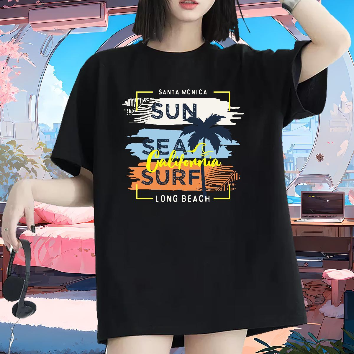 Nice Women T Shirts Breathable Crew Neck Unisex Tshirts Customized tree Casual 100% Cotton 230g TOP Quality Clothings