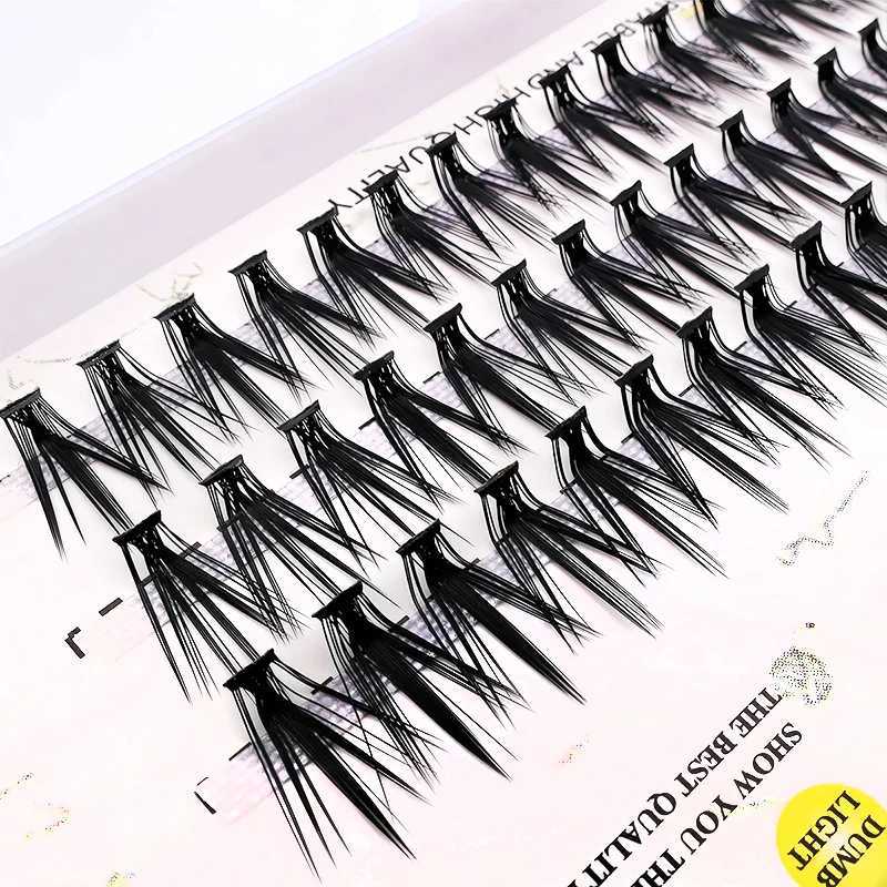 New 20D/30D/40D mink eyelashes L curled 60 bundles/box natural handmade eyelash clusters professional makeup eyelash tool wholesale W240803