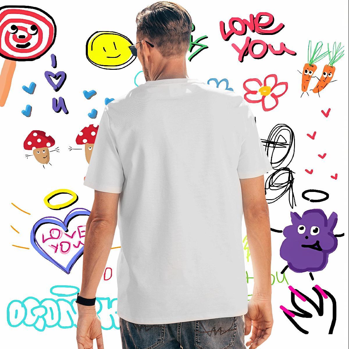 Unisex T-Shirts cat Breathable Casual Customized Print 100% Cotton 230g Couples T Shirts Classic Casual Wear