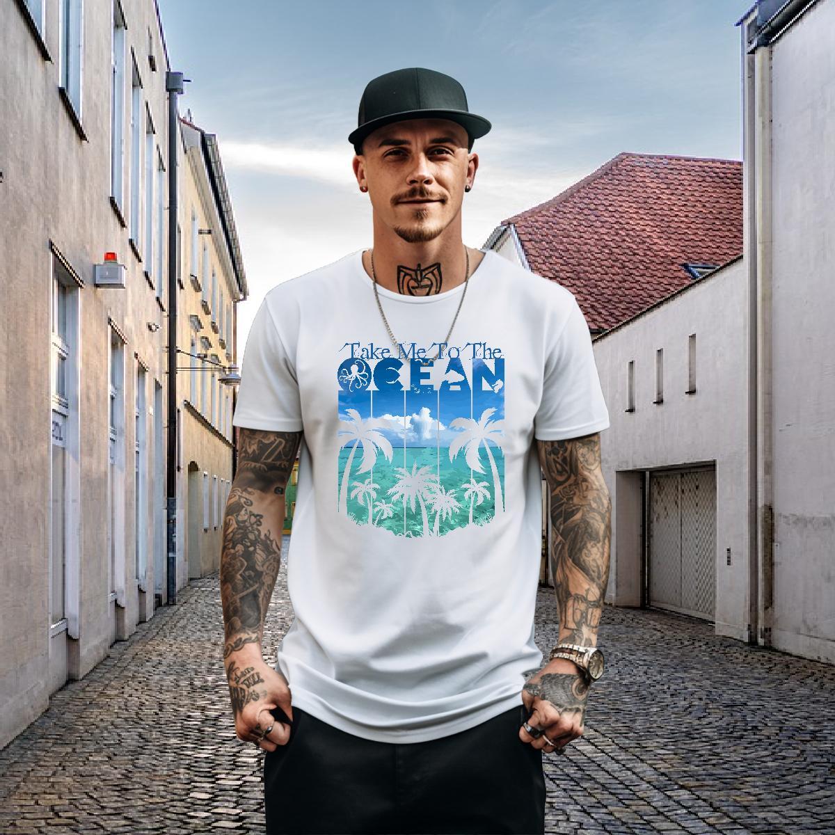 Custom Mens T Shirts 100% Cotton 230g tree Spring Summer Tees Shirts Crew Neck Cool Design Couples T Shirts Oversized 3XL 4XL