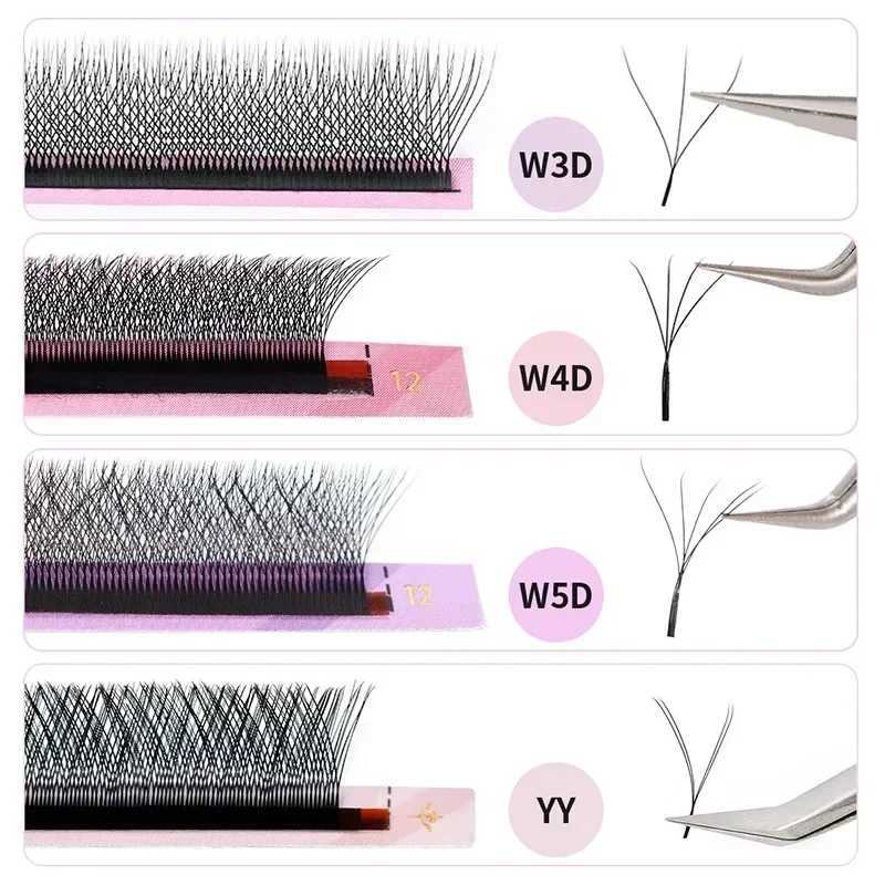 Alison Eyelash W 5D/4D/3D Eyelash Extension Prefabricated Volume Simple Fan YY Eyelash Natural Soft False Eyelash Customization W240803
