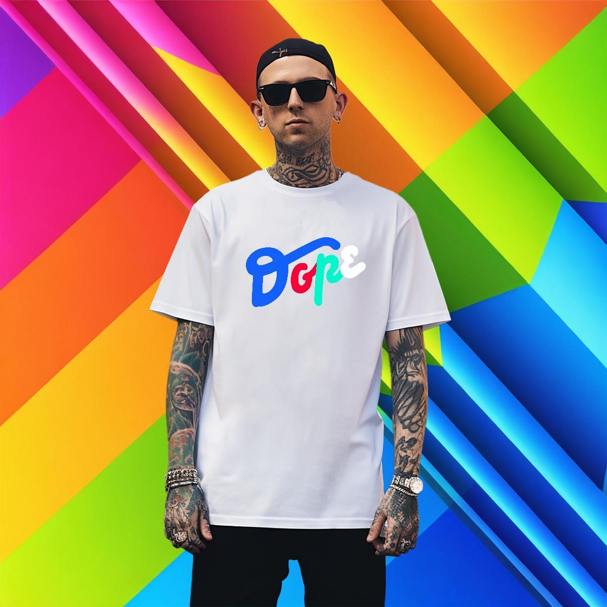 Classic Mens Tshirts 230g Cotton Street letter Cartoon Print Breathable Short Sleeve Fashion New T Shirt For Man Clothes