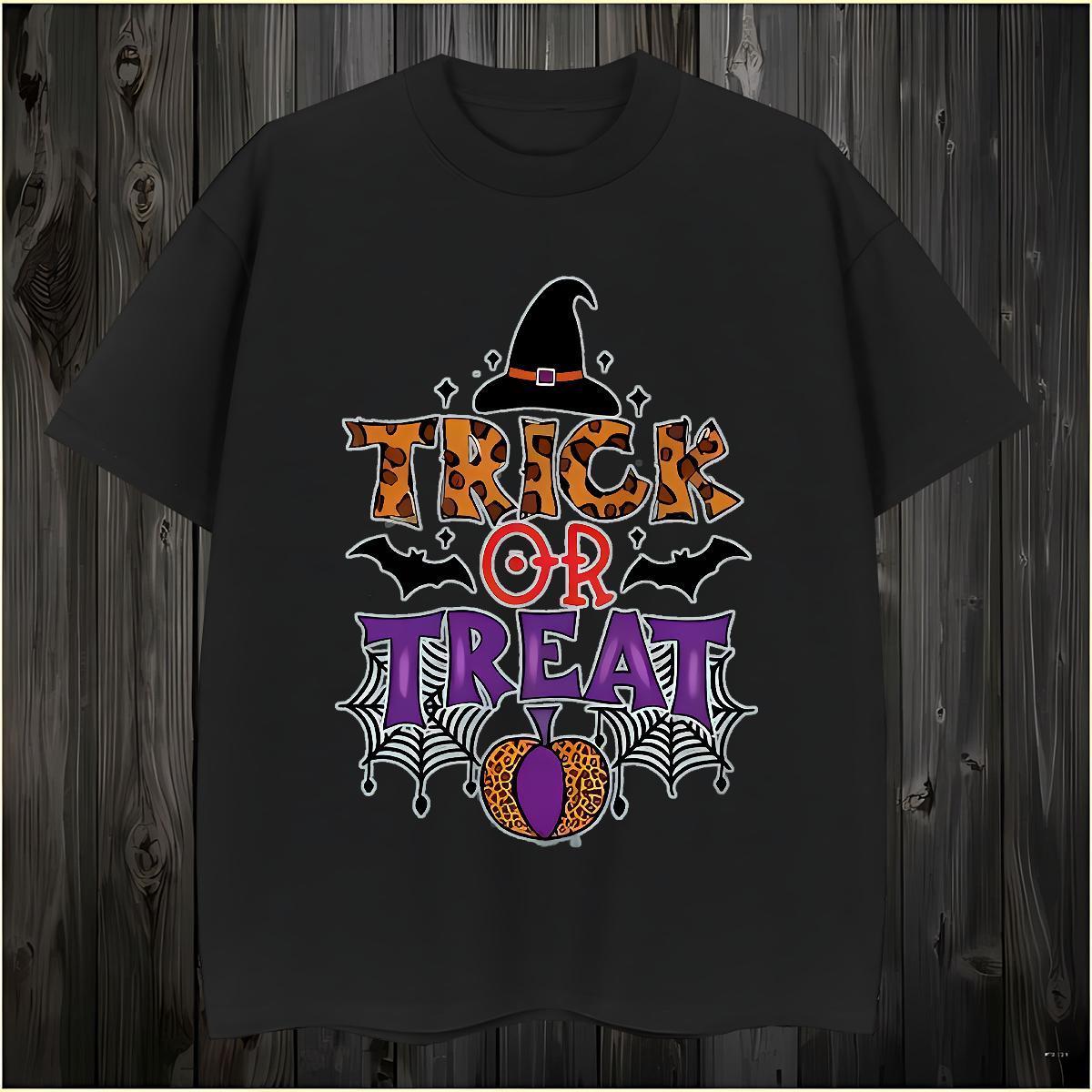 T shirt 100% Cotton 230g halloween High Street Hip Hop Pure Cotton Cartoon Print Mens Tshirts New Arrival Loose Wear