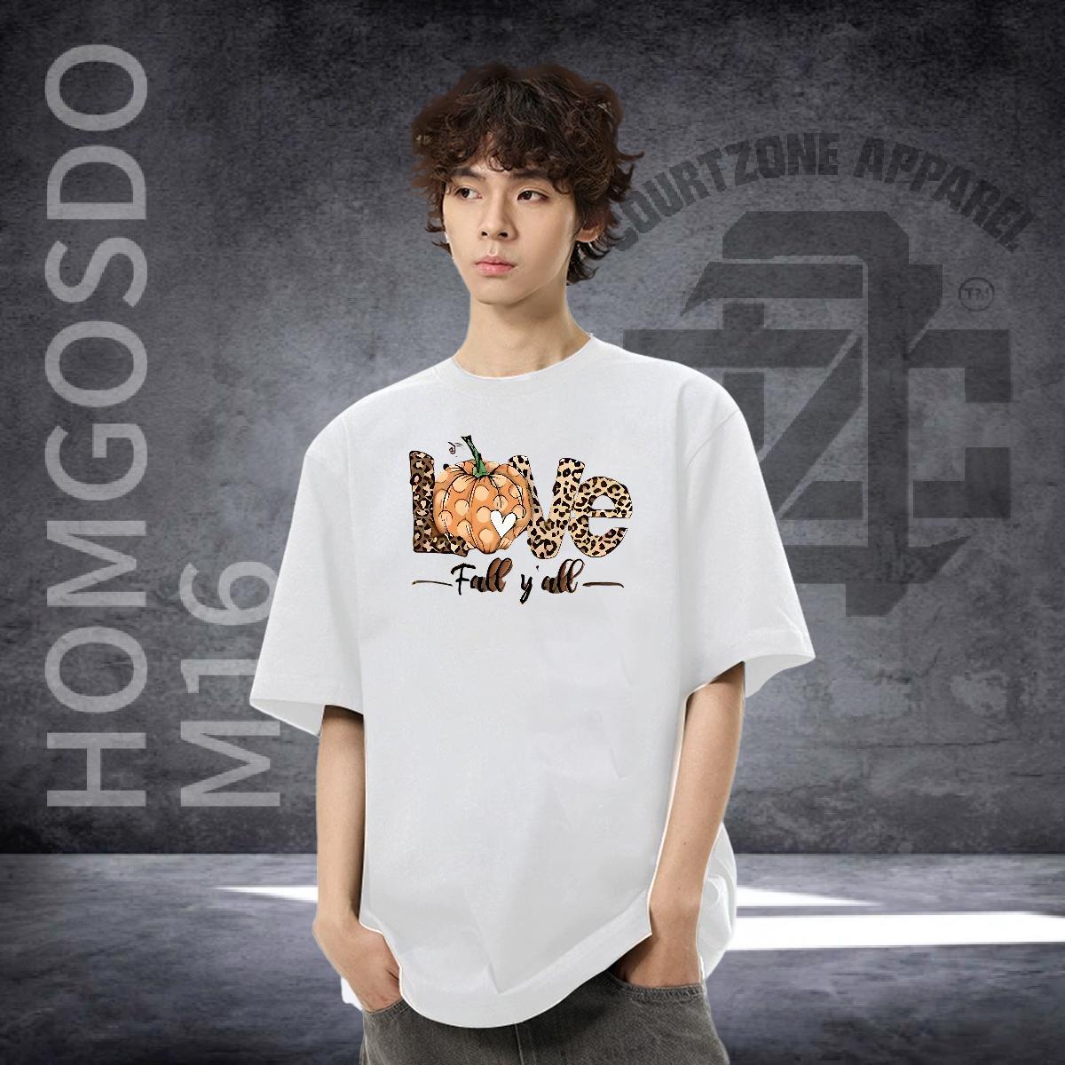 New Men T Shirts 230g 100% Cotton halloween Hip Hop Tee Shirt Breathable Crew Neck Classic Men Clothes T-Shirt Skull