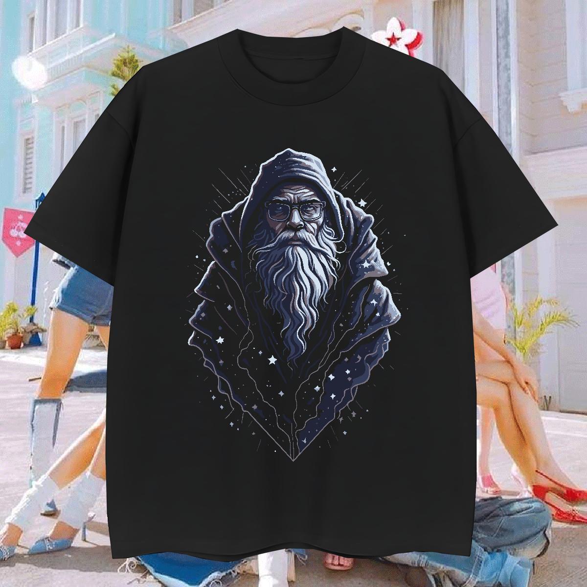 T-Shirts for Men 230g Pure Cotton portrait Casual Daily Wear Breathable DIY Logo Oversized Tshirts Fashion New Soft Tops Tees