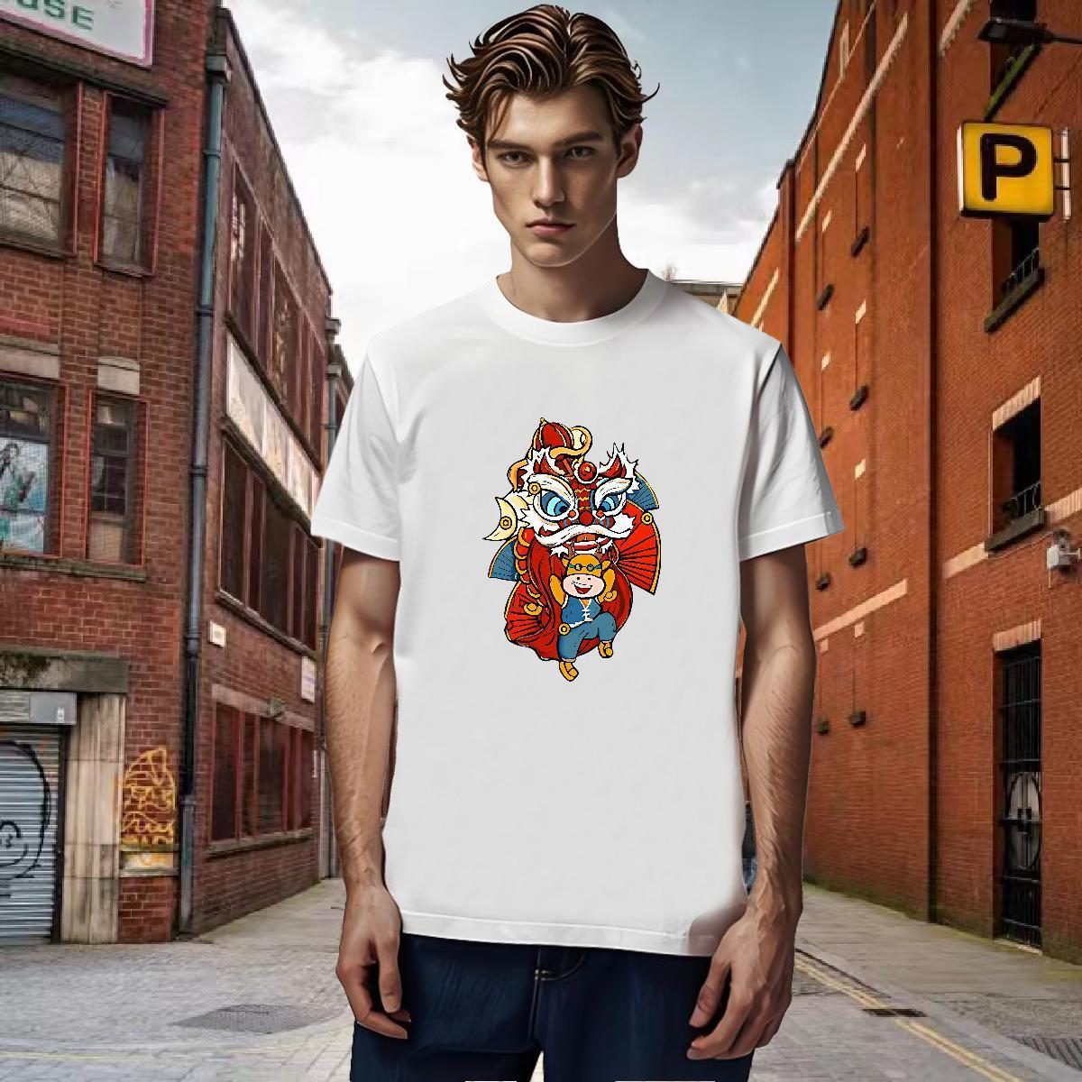 T shirt 100% Cotton 230g Casual O Neck Short Sleeves DIY Logo Oversized Men Tshirts Custom Cool Design Polos