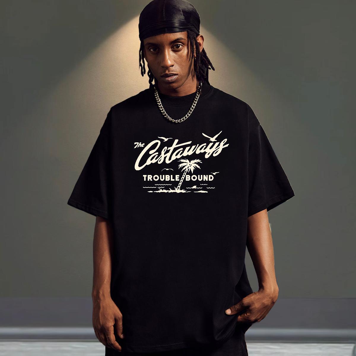 Wholesale Mens Tshirts 230g 100% Cotton Daily Wear tree DIY Anime Breathable Crew Neck New Designer T-Shirts for Men Tops Tees