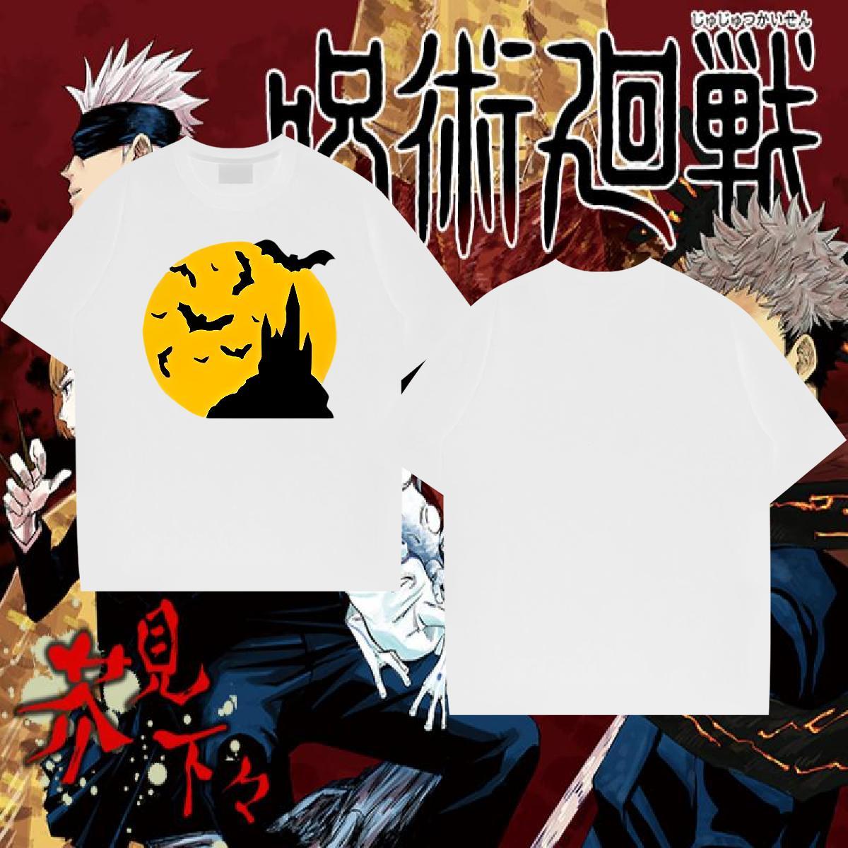 Free Shipping Man T Shirts 100% Cotton 230g Anime Printing Street Clothings Breathable Crew Neck Popular Mens Tshirts Custom Print Plus Size