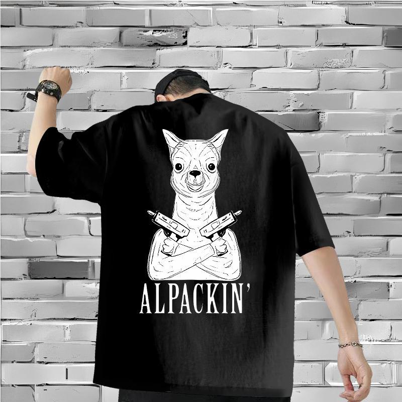 Customized T Shirts Men 230g Pure Cotton cat Hip Hop Tees Round Neck Short Sleeve Free Shipping Men Tshirts Customized Print