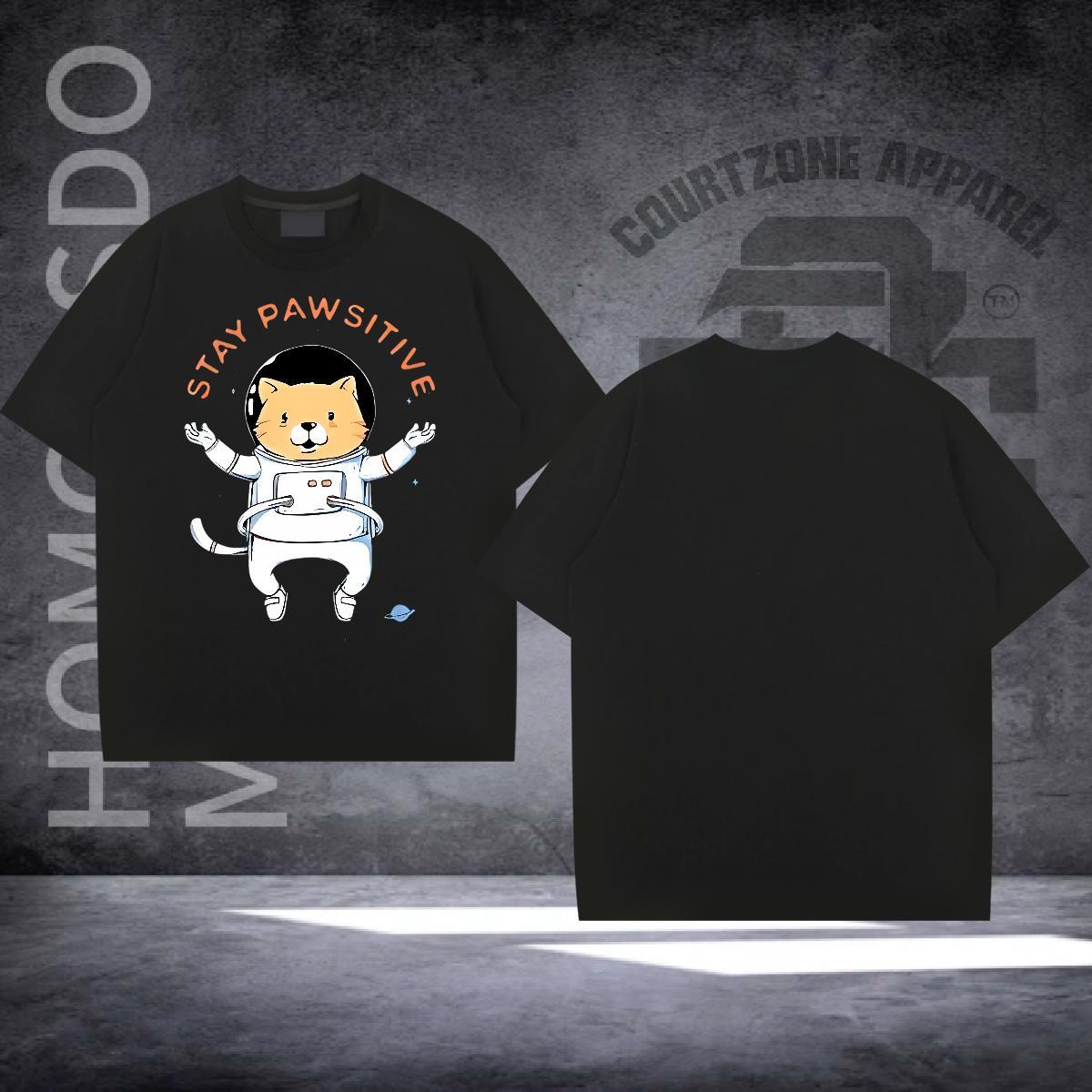 New Arrival T-Shirts 230g 100% Cotton cat Street Tees Shirts O-Neck Short Sleeve TOP Quality Tshirts Custom Printed
