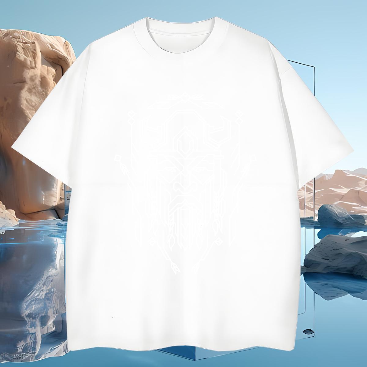 Men T Shirts 230g 100% Cotton Lines Spring Summer Breathable Crew Neck Oversized 4XL Men Tops Tees New Designer Cool Wear