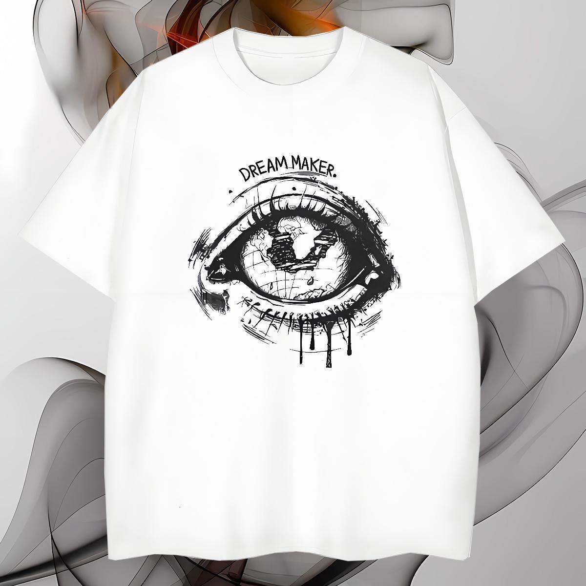 T Shirt For Man 230g Cotton eyes Street Casual Pure Cotton Oversized 3XL 4XL Men Tshirts 2024 New Popular Tops