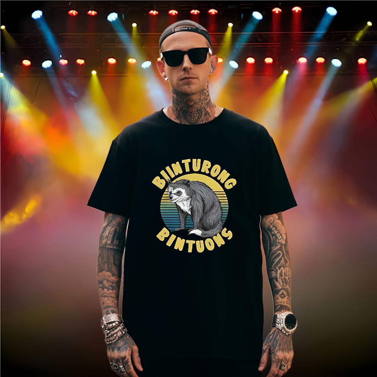 T Shirt For Man 230g Cotton fox Home Outdoor Short Sleeve Soft Oversized 3XL 4XL Couples T Shirts Custom High Quality Tee Shirt