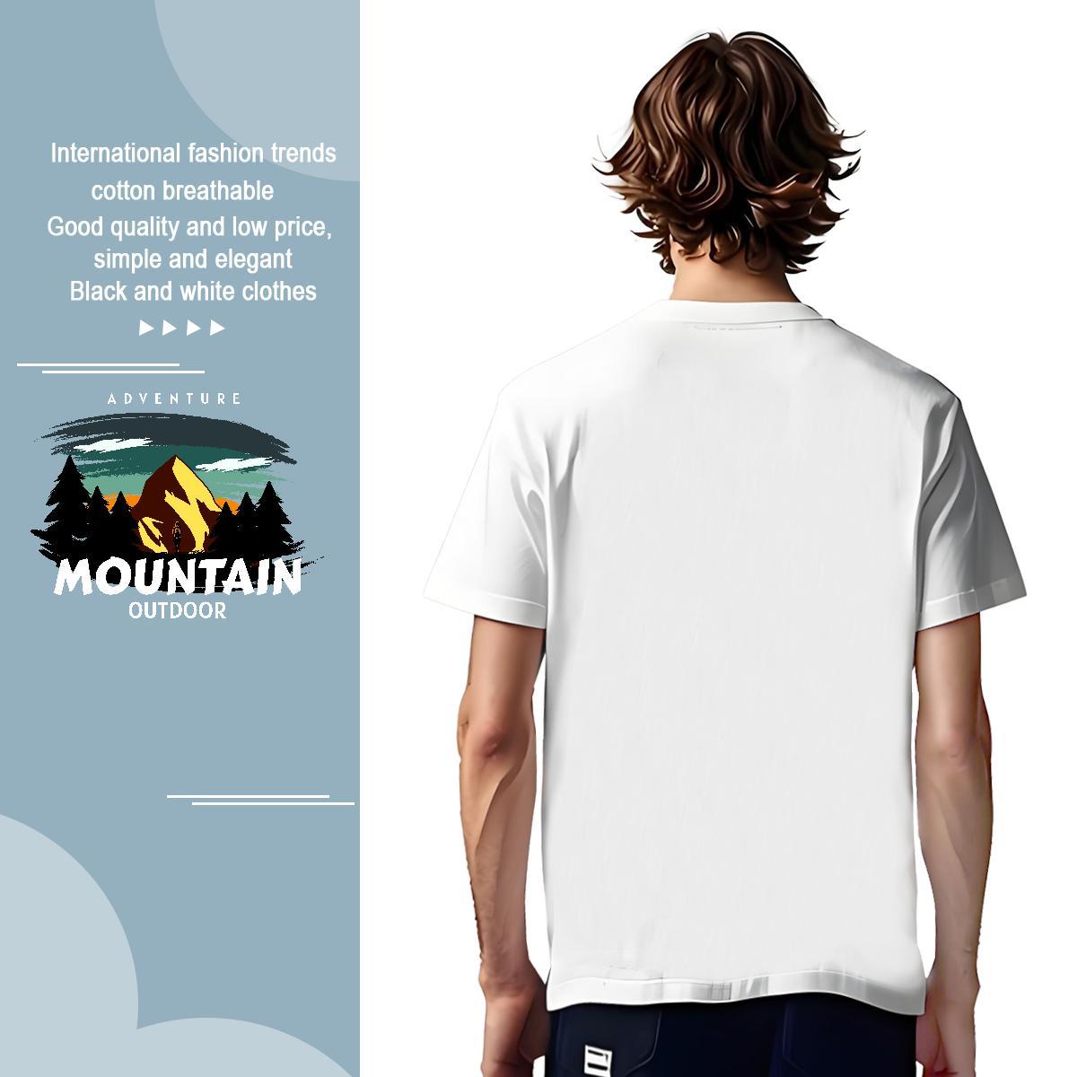 Mens T Shirts 230g Pure Cotton tree Street wear Hip Hop Breathable Crew Neck DIY Printed Tshirt for Man Woman Free Shipping Soft Tops Shirt