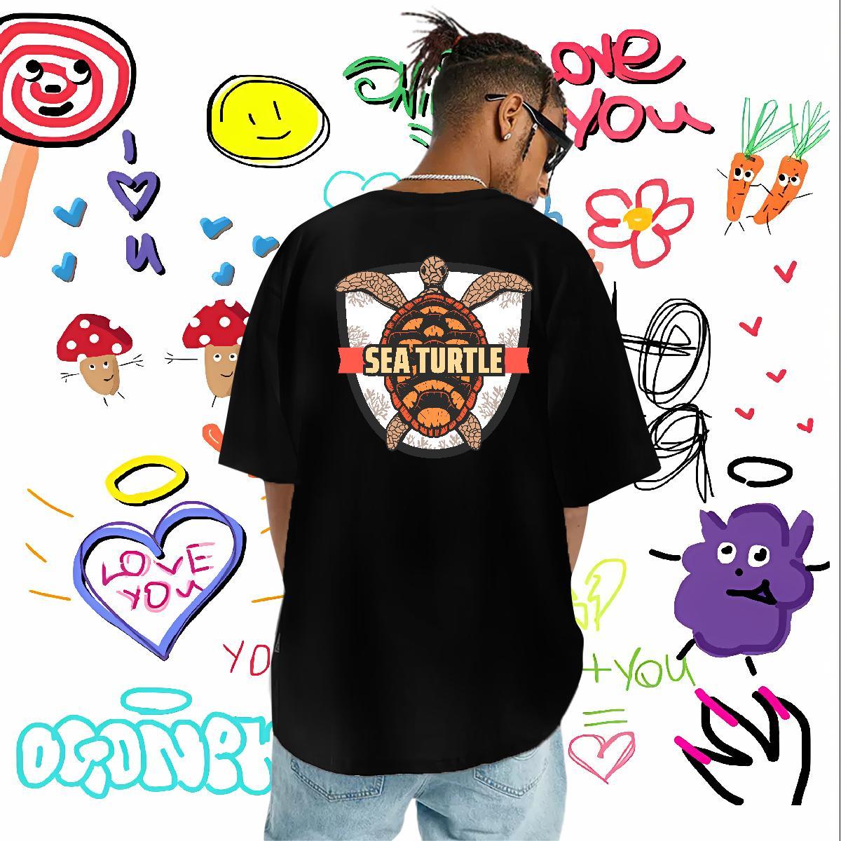 Fashion Design Man T Shirts 230g 100% Cotton Beach Tee Shirt Short Sleeve O-Neck Classic Mens Tshirts White Plus Size