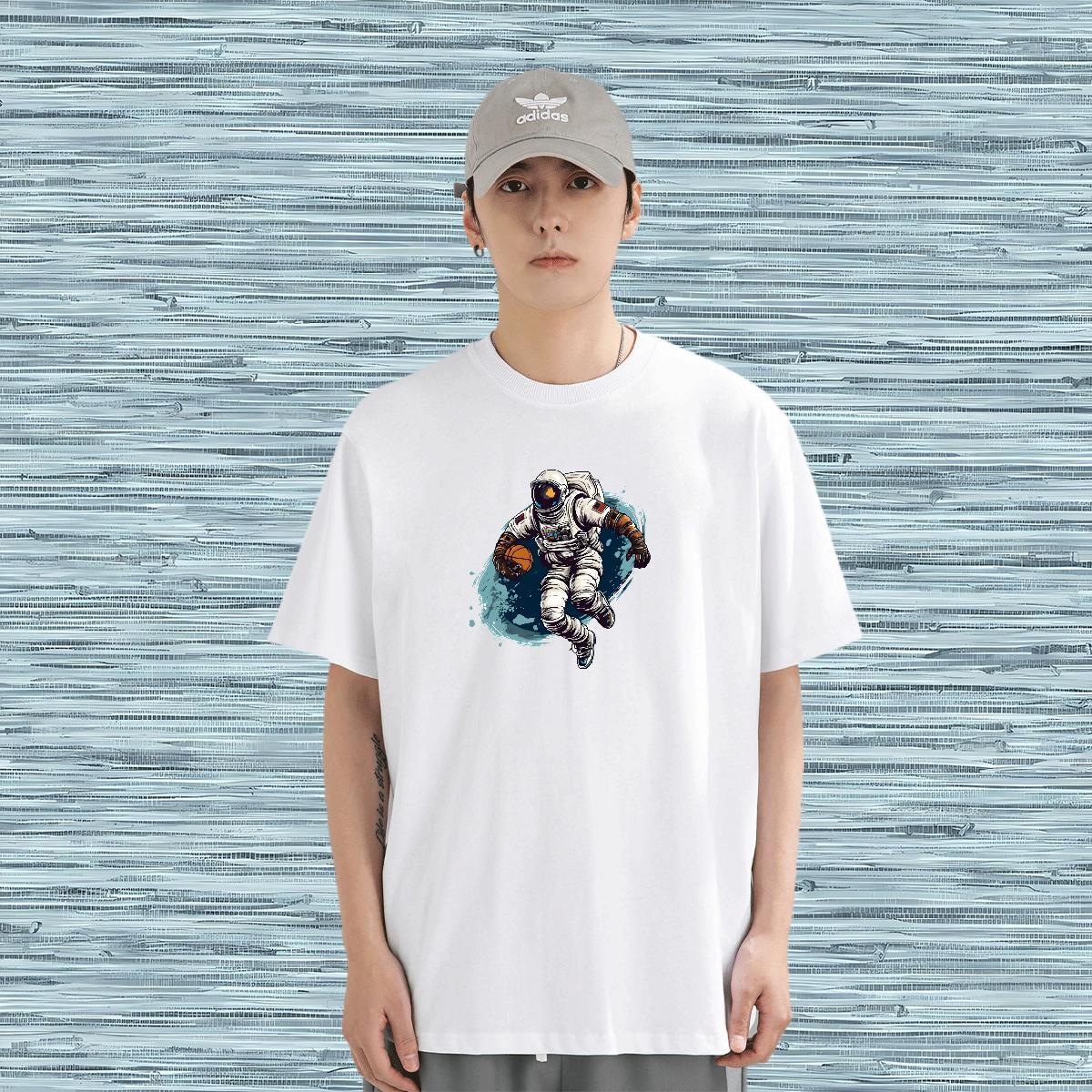 Man T Shirts 230g Cotton universe Street Casual Breathable Custom Print Plus Size Men Tees Designer Fashion Brand Tees Shirts