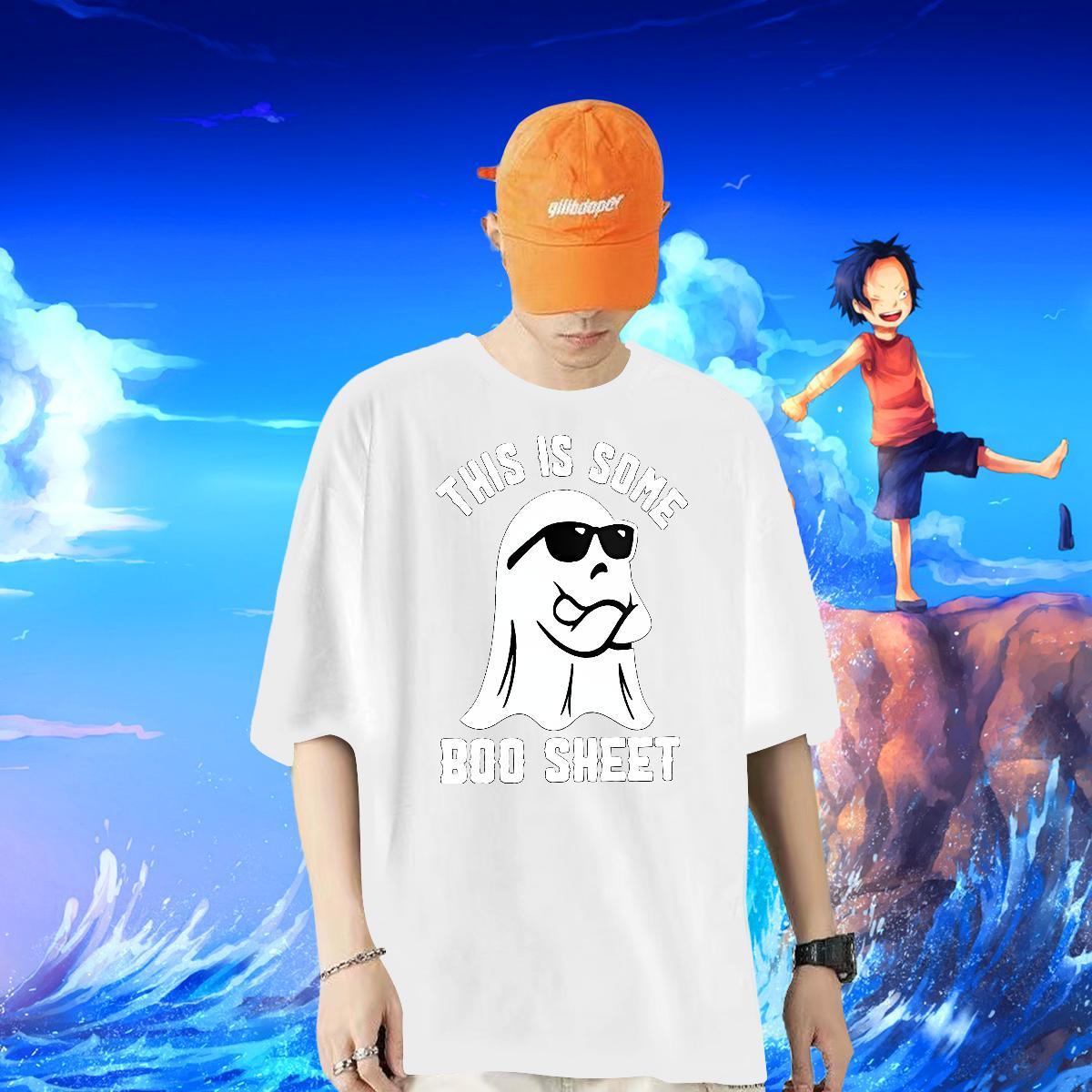 Fashion New Men T Shirts 100% Cotton 230g halloween Hip Hop Tops Tees Breathable Short Sleeve Cool Design Tshirt for Man Woman DIY Printed