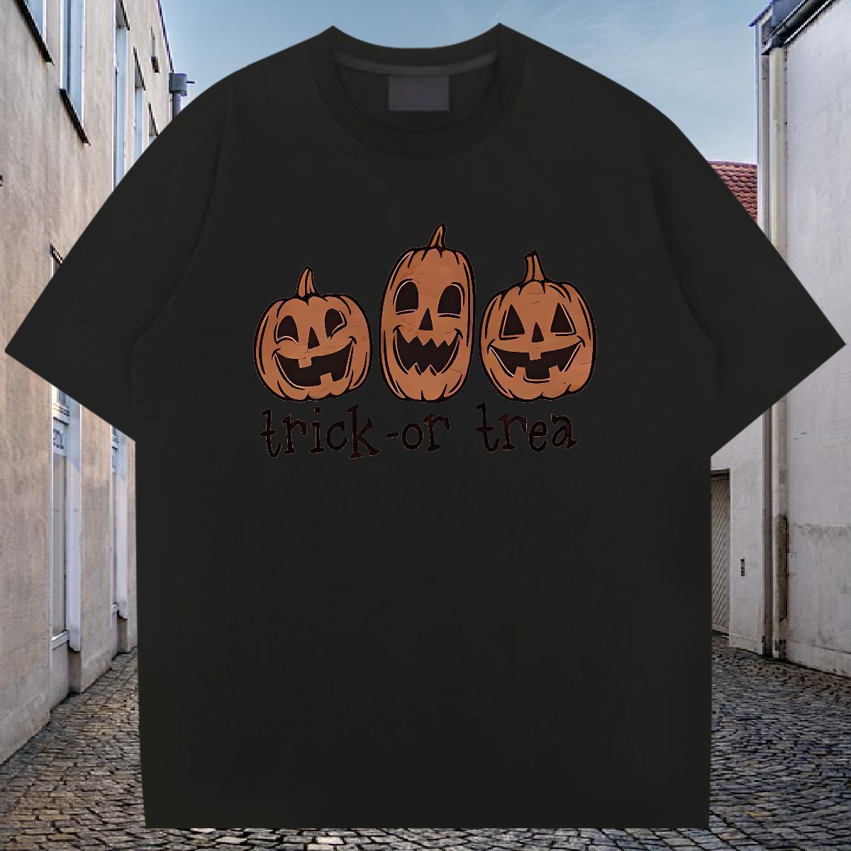 Free Shipping T-Shirts for Men 100% Cotton 230g pumpkin Sports Casual Tees Shirts Breathable Short Sleeve Unisex Men Tops Tees Oversized