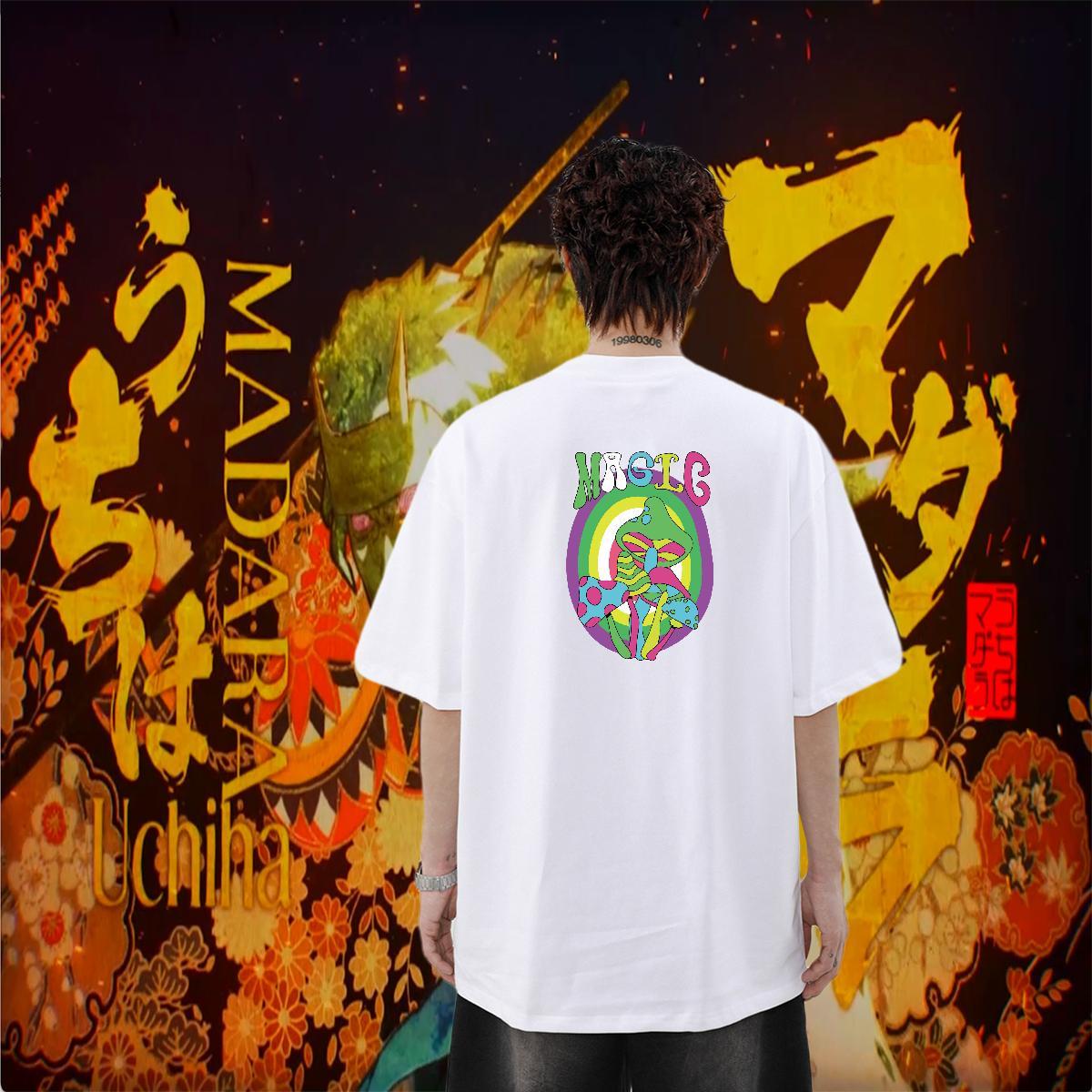 New Mens T Shirts 230g Cotton mushroom Casual Daily Wear Tops Tees Breathable Designer Tshirts Custom Cartoon