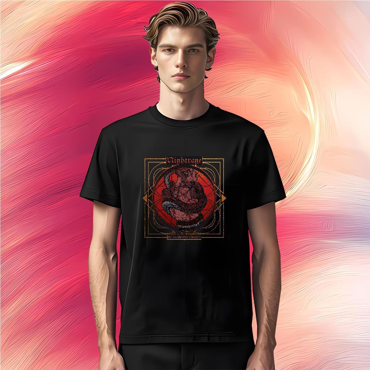 Mens T Shirts 230g 100% Cotton snake Sport Breathable Crew Neck Anime Print Men Clothes T-Shirt Fashion Design Designer Tops Shirt