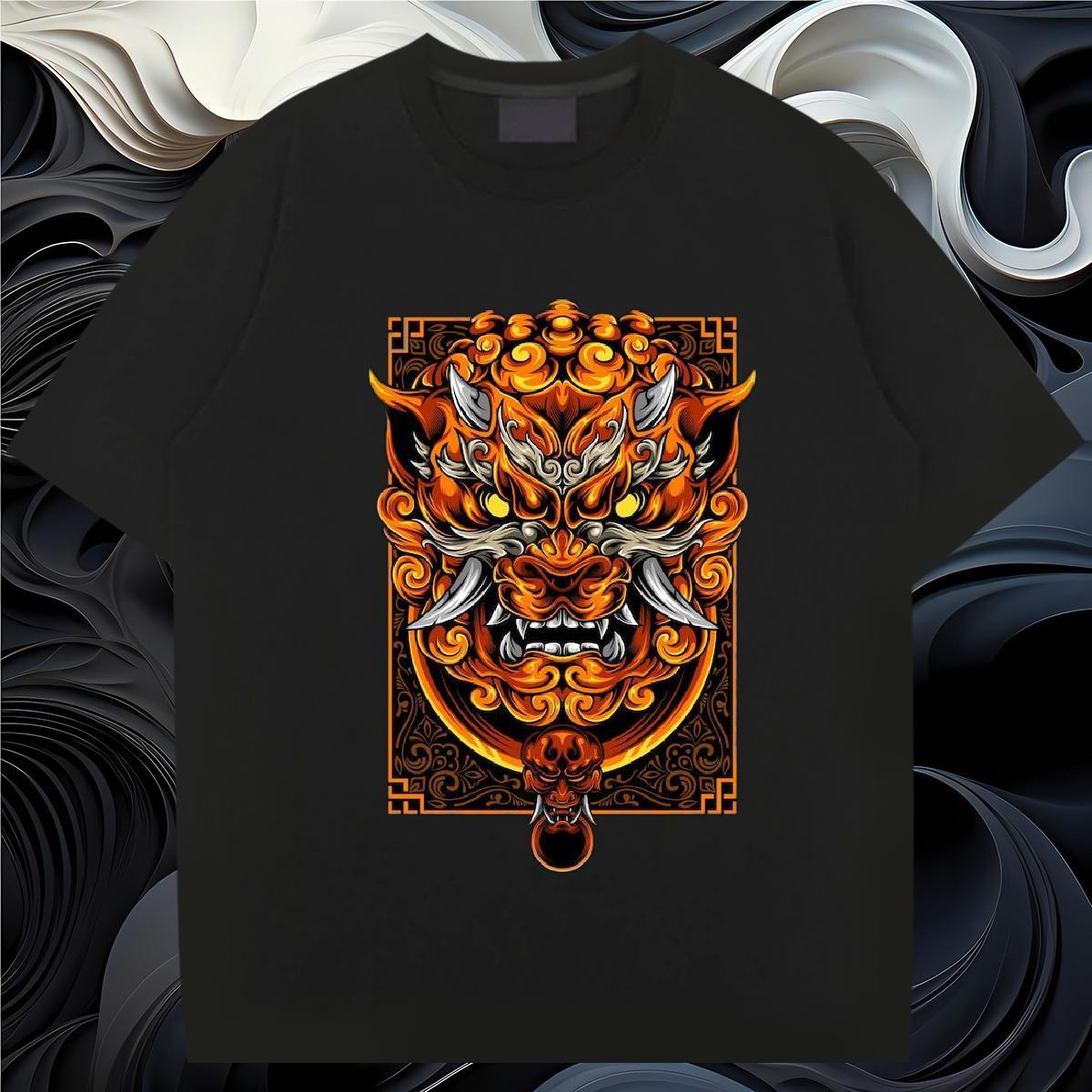 Man T Shirts 100% Cotton 230g icon Street Breathable Soft Black White Men Clothes T-Shirt Brand Loose Fit Tees