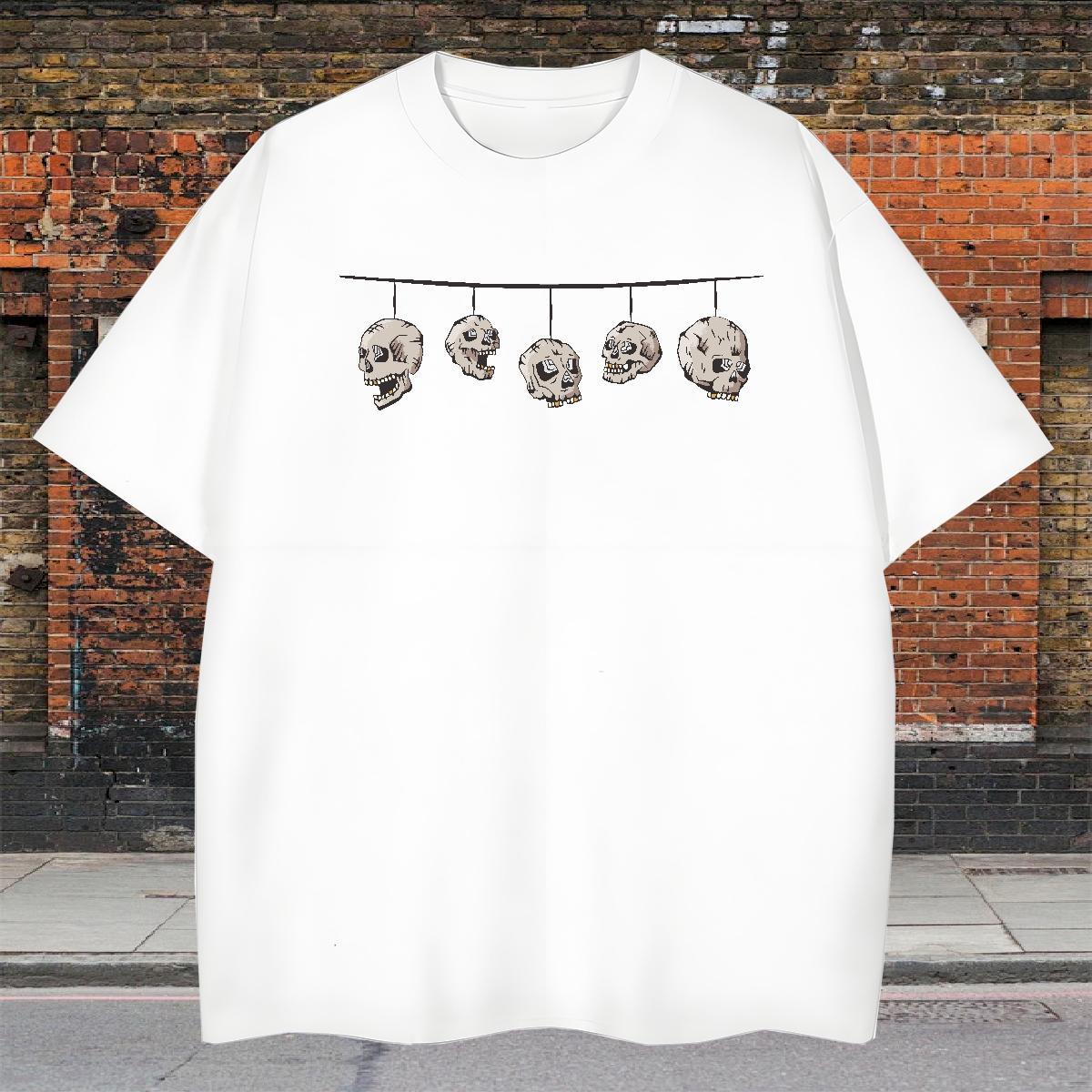 Classic Casual T-Shirts 230g 100% Cotton Bunting Street Wear Tshirts Crew Neck Brand Couples T Shirts Cartoon Printing L-4XL