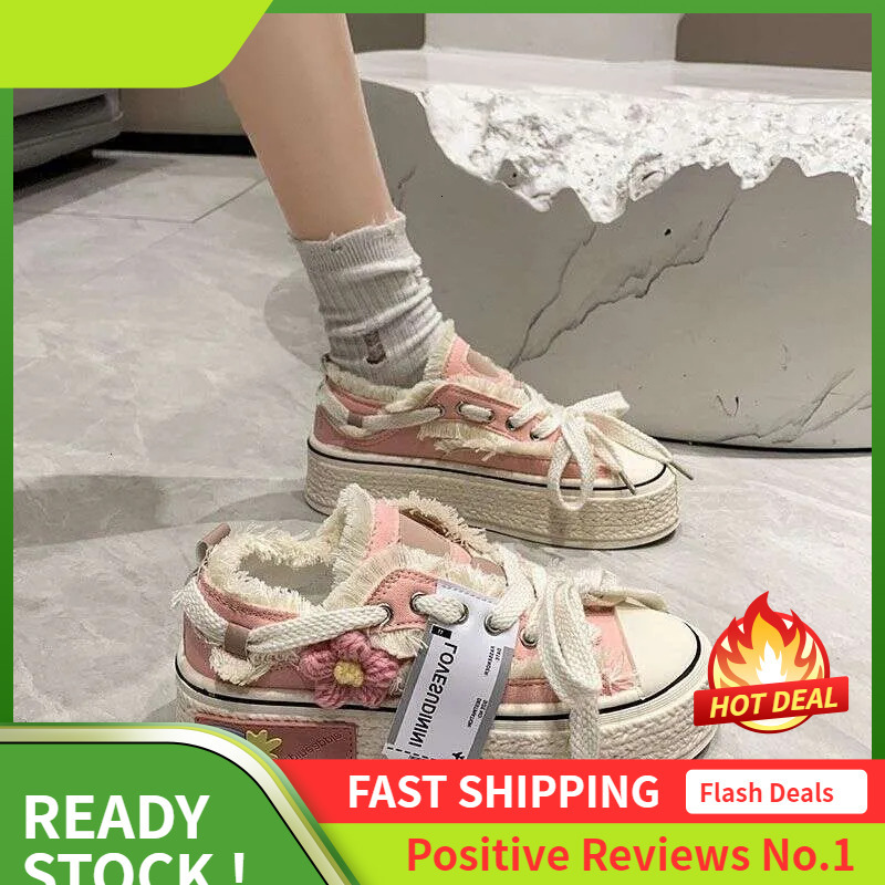 Women Ddmysports S Flower Design Canvas Shoes Breathable Thick Sole Versatile Black Free Shipping Outdoor hoes ole hipping