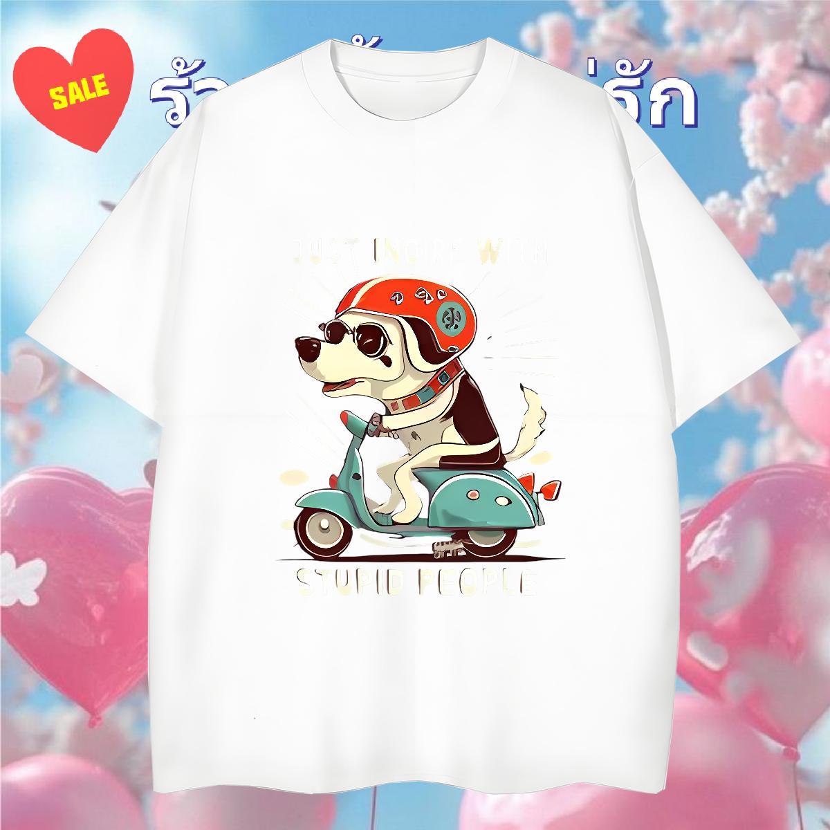 New Arrival T-Shirts 100% Cotton 230g dog Hip Hop Tshirts Crew Neck Breathable Classic Mens Tshirts DIY Anime
