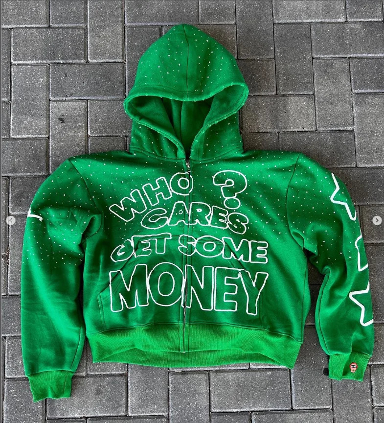 Alphabet printing large graphic hooded sweatshirt fashion street Harajuku style hiphop Y2k 240816