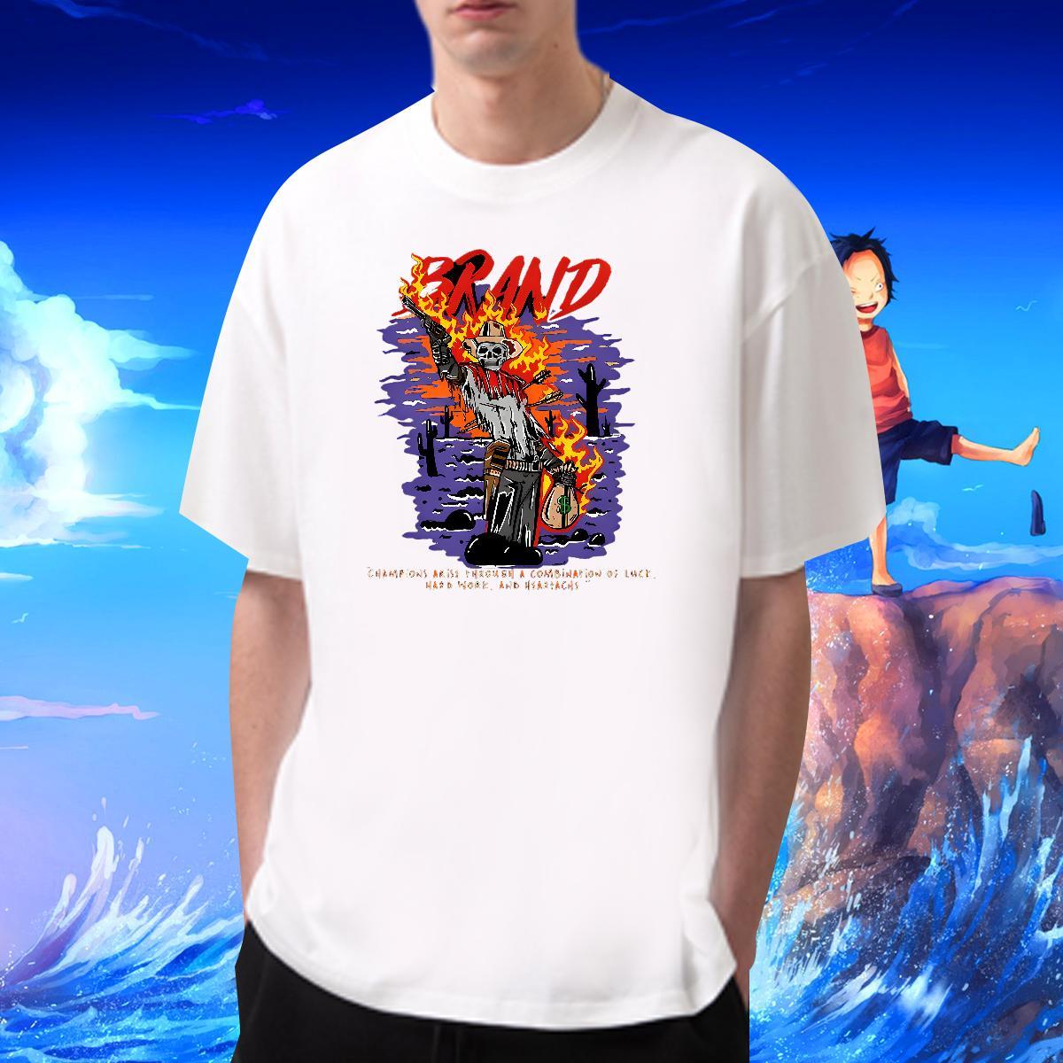 Fashion Design T-Shirts 100% Cotton 230g monster Spring Summer Top Tees Breathable Crew Neck TOP Quality Tshirt for Man Woman Custom Print Oversized