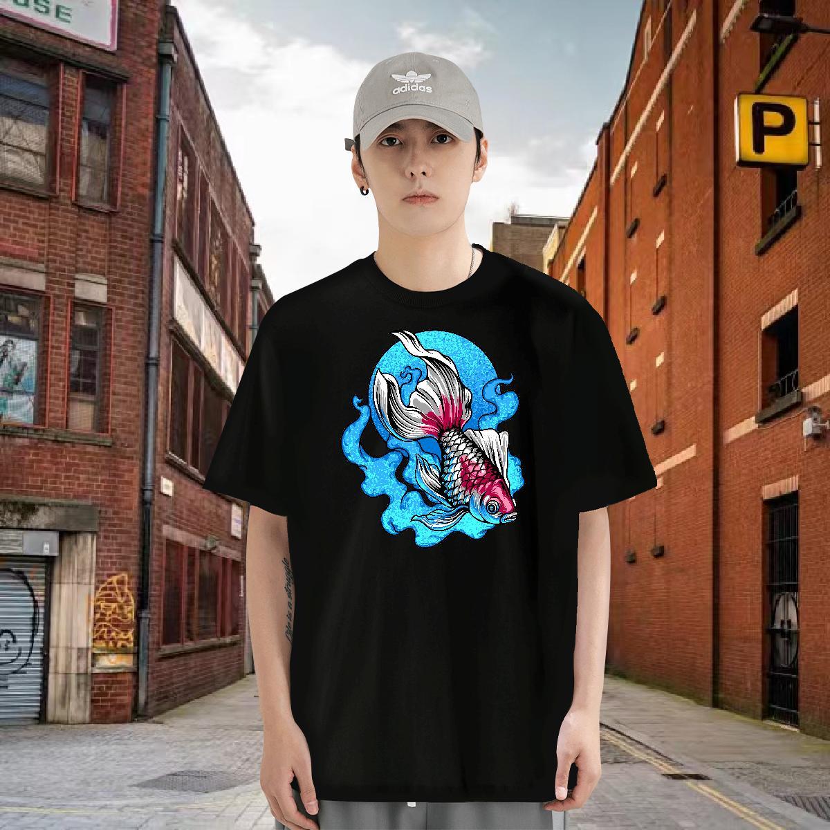 T-Shirts for Men 230g Pure Cotton Sport Breathable Short Sleeve Custom Anime Men Tshirts Stylist Popular Tees