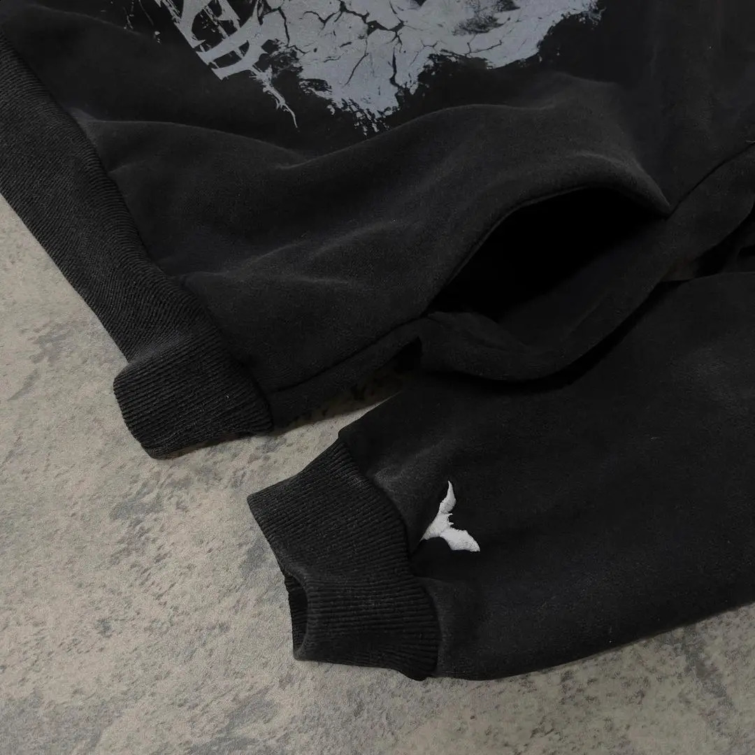 Women Casual Trend Style Hip Hop Retro hooded sweatshirt the autumn and winter seasons print y2k harajuku Korean oversized 240805