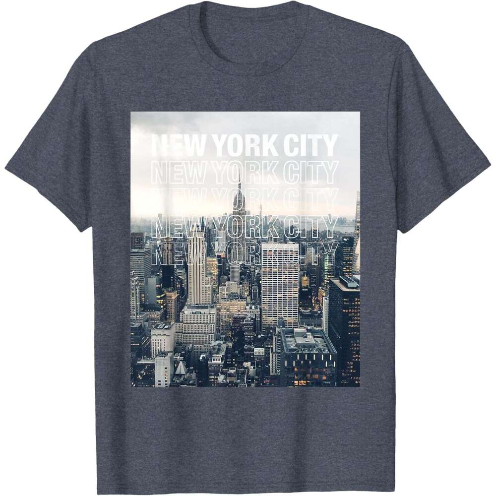 T shirt Mens Urban Graphic Tee Shirt, New York City Skyline T-Shirt shirts tshirt graphic tee Casual tops summer clothes Short sleeve Free shipping