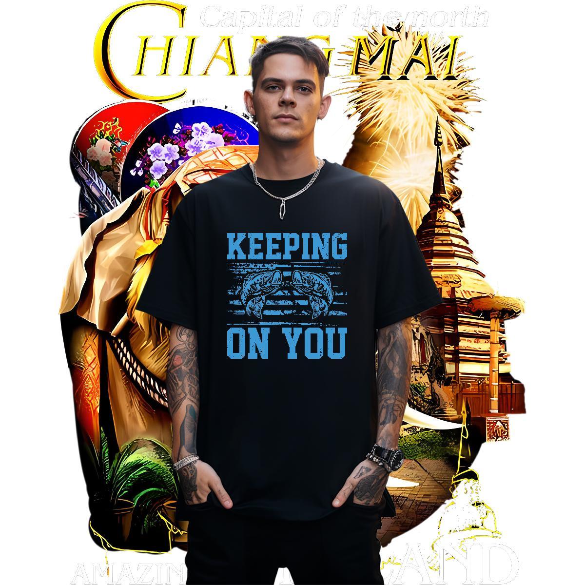 Popular Tshirts 230g Pure Cotton T-Shirts Hip Hop Street Short Sleeve O-Neck Anime Custom Tops