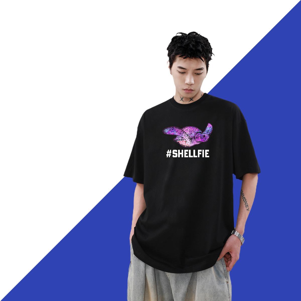 Wholesale Men Clothes T-Shirt 230g Pure Cotton Casual Beach tortoise Custom Print Plus Size Round Neck Short Sleeve Factory Direct Men T Shirts Tops S