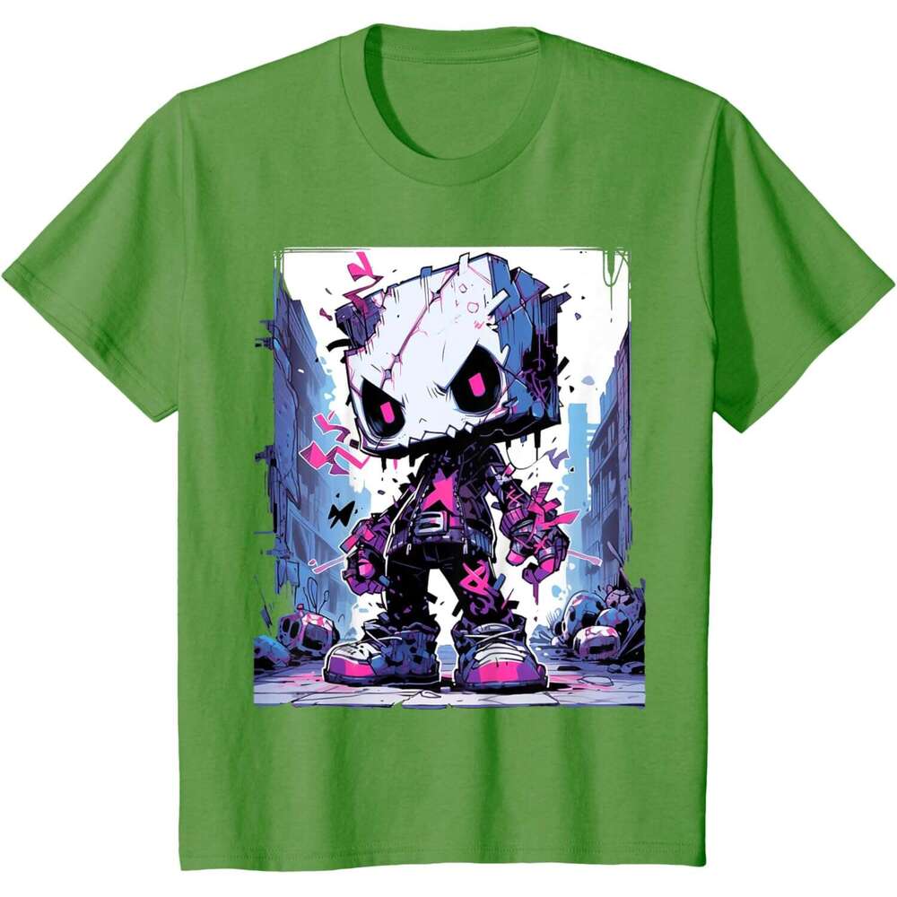 Mens T shirt Funny Monster Cute Cartoon Comic Halloween Graffiti Anime T-Shirt shirts tshirt graphic tee Casual tops summer clothes Short sleeve