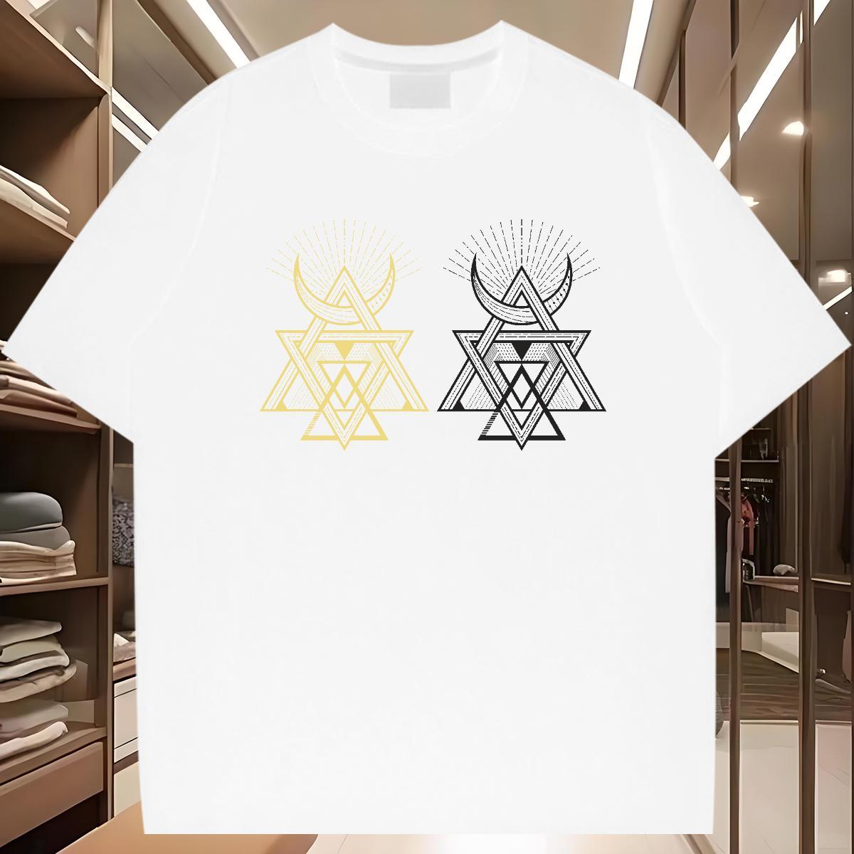 Men T Shirts 230g Cotton totem Summer Casual Crew Neck Breathable Custom Printing Men Clothes T-Shirt Wholesale Free Shipping Tshirts