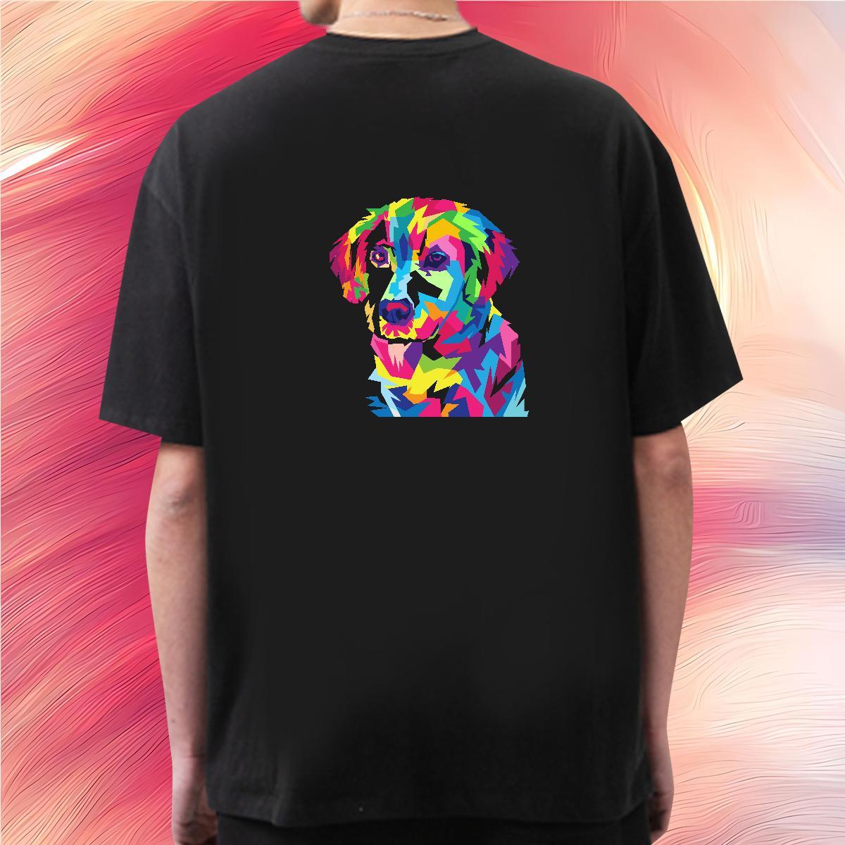 Designer Fashion T-Shirts 230g Cotton dog Casual Daily Wear Tops Shirt Crew Neck Breathable Soft Couples T Shirts Graphic