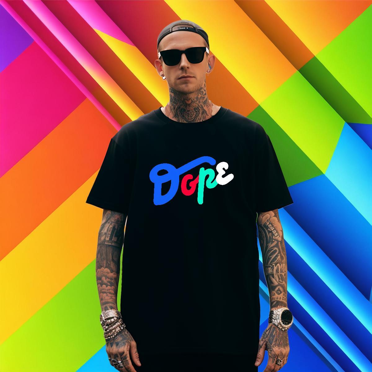 Classic Mens Tshirts 230g Cotton Street letter Cartoon Print Breathable Short Sleeve Fashion New T Shirt For Man Clothes