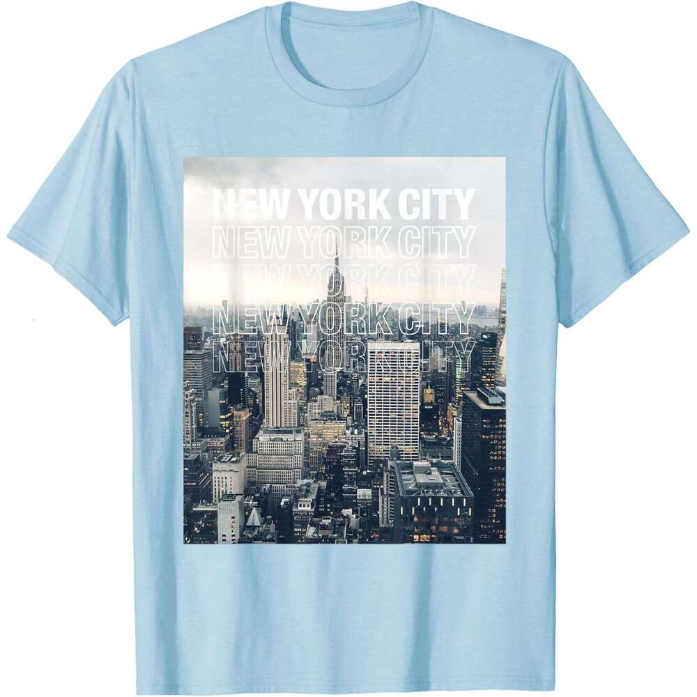 T shirt Mens Urban Graphic Tee Shirt, New York City Skyline T-Shirt shirts tshirt graphic tee Casual tops summer clothes Short sleeve Free shipping