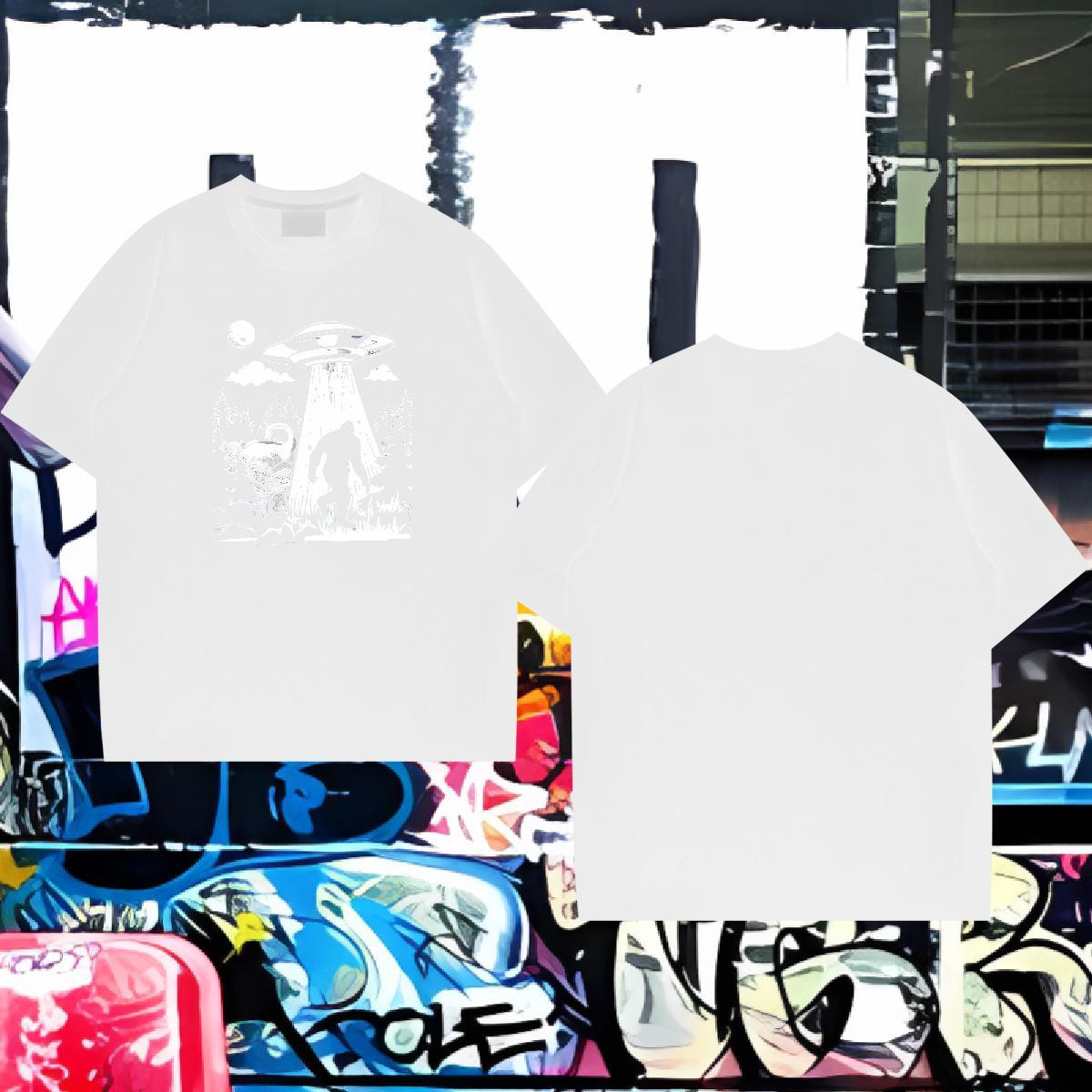 Customized Men T Shirts 230g 100% Cotton mushroom Spring Summer Tshirts Breathable Crew Neck Comfortable Men Tshirts Oversized 4XL